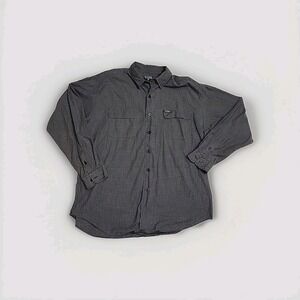 Vintage Ralph Lauren Jean's Co Long Sleeve Checker Pattern Button Up Made In USA